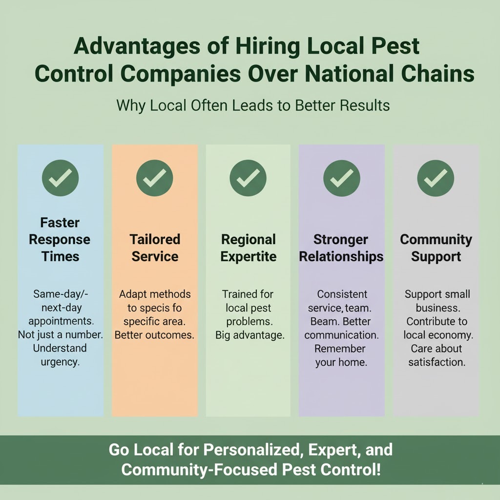 Advantages of Hiring Local Pest Control