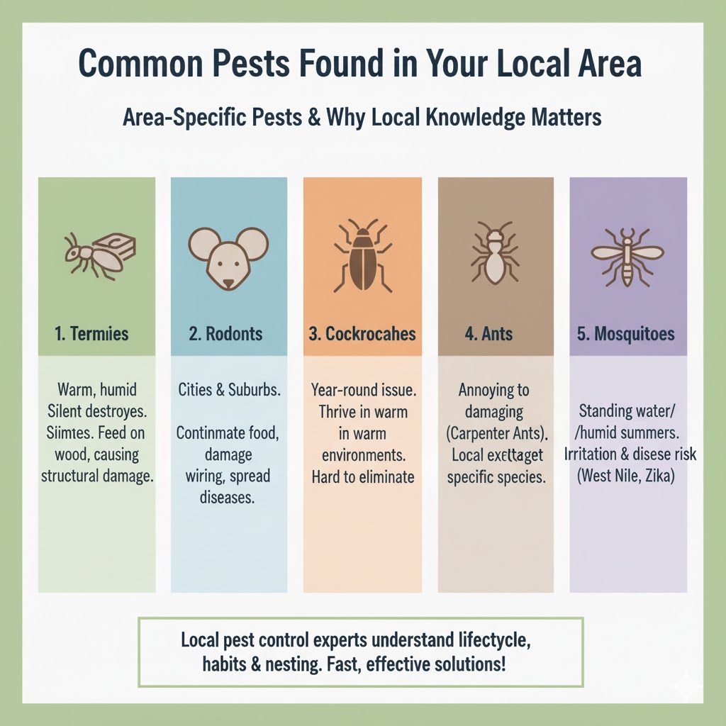 Common Pests Found in Your Local Area