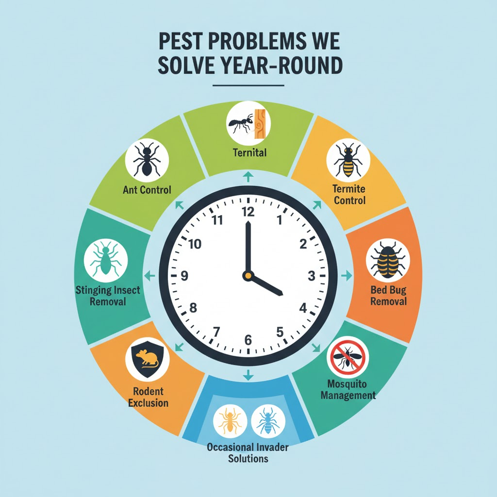 Pest Problems We Solve Year-Round
