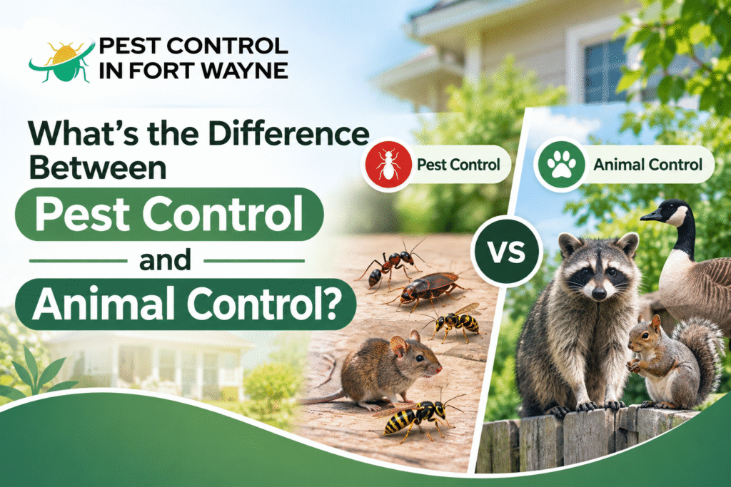 Difference Between Pest Control and Animal Control